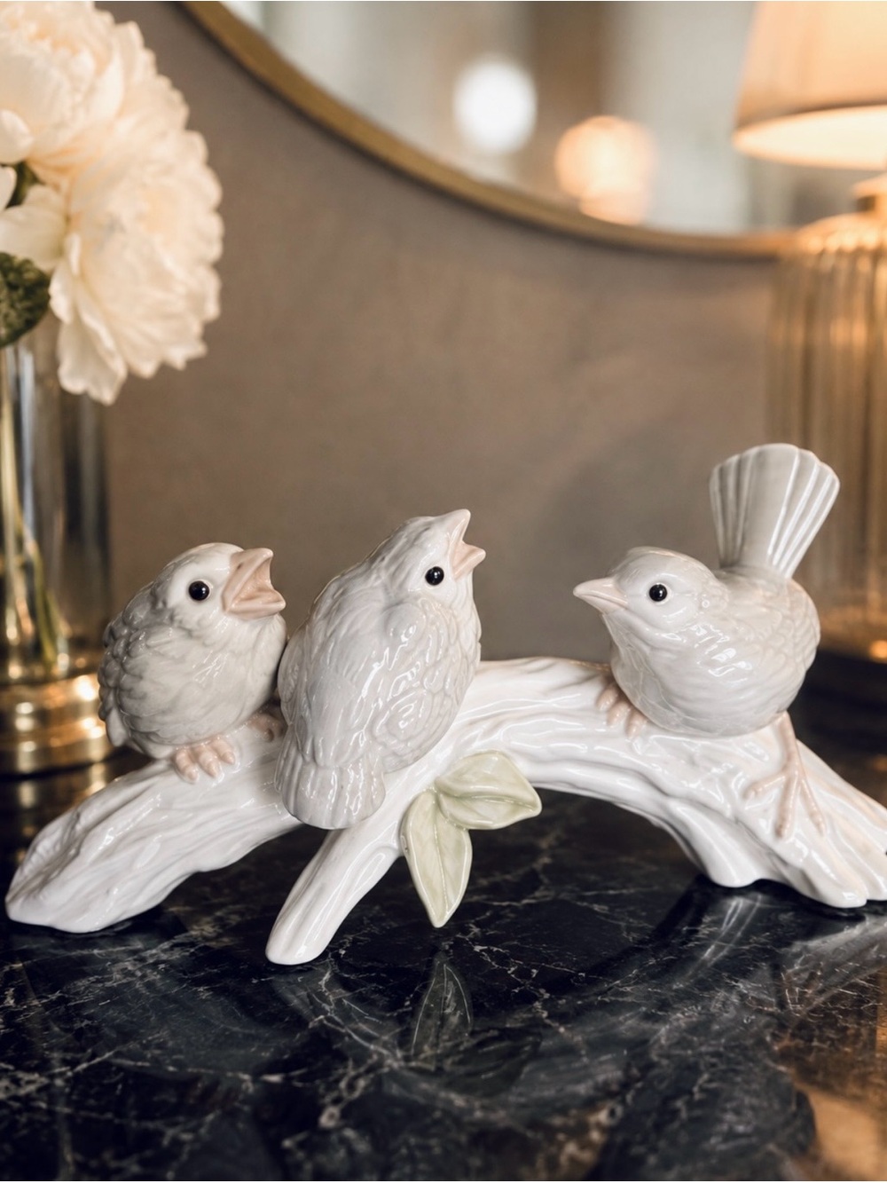Charming Ceramic Bird Trio – Bring Nature’s Elegance Home!